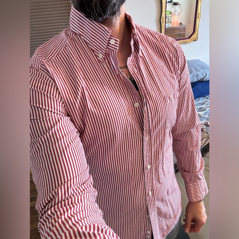 SAUTINO - dress shirt - size: 43; neck size 17
